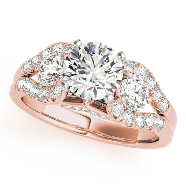 Two-Stone Plus Split Shank Diamond Engagement Ring · 0.94 ct tw