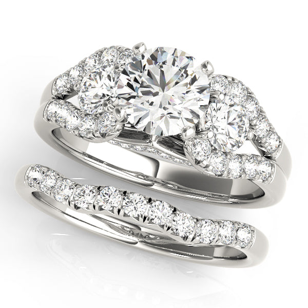 Two-Stone Plus Split Shank Diamond Engagement Ring · 0.94 ct tw