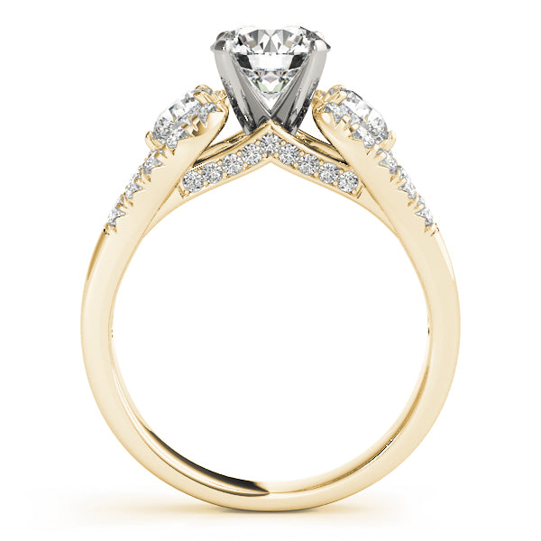 Two-Stone Plus Split Shank Diamond Engagement Ring · 0.94 ct tw