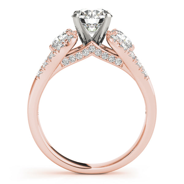 Two-Stone Plus Split Shank Diamond Engagement Ring · 0.94 ct tw