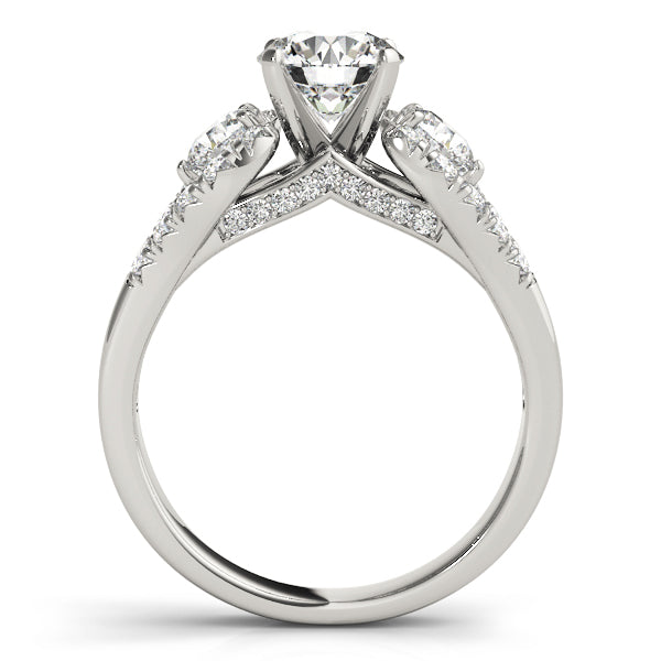 Two-Stone Plus Split Shank Diamond Engagement Ring · 0.94 ct tw
