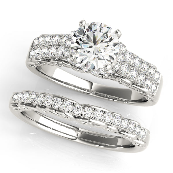 Multi-Row Diamond Engagement Ring · 0.35 ct tw