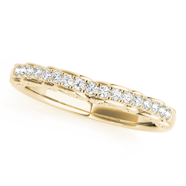 Curved Diamond Wedding Band · 0.12 ct tw