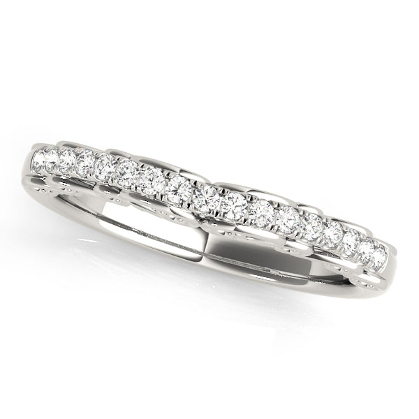 Curved Diamond Wedding Band · 0.12 ct tw