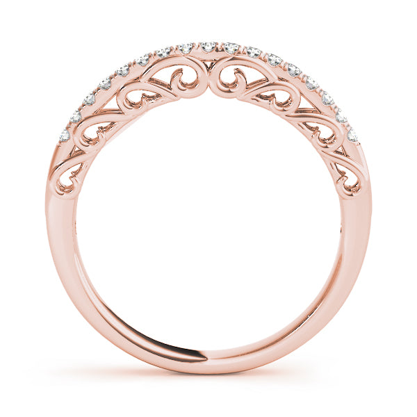 Curved Diamond Wedding Band · 0.12 ct tw