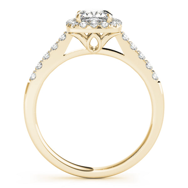 Cushion Halo Square Diamond Engagement Ring · 0.32 ct tw