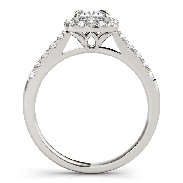 Cushion Halo Square Diamond Engagement Ring · 0.36 ct tw