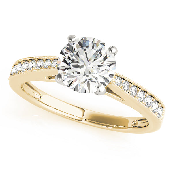 Single Row Prong Set Diamond Engagement Ring · 0.16 ct tw