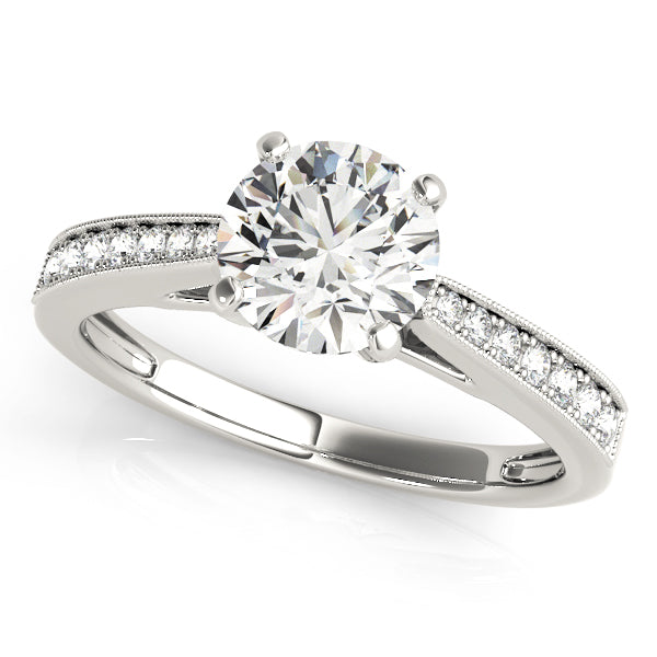 Single Row Prong Set Diamond Engagement Ring · 0.16 ct tw