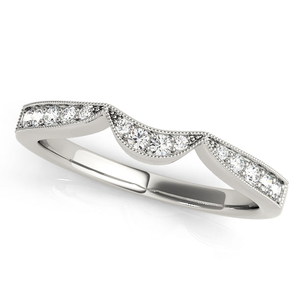 Curved Diamond Wedding Band · 0.14 ct tw