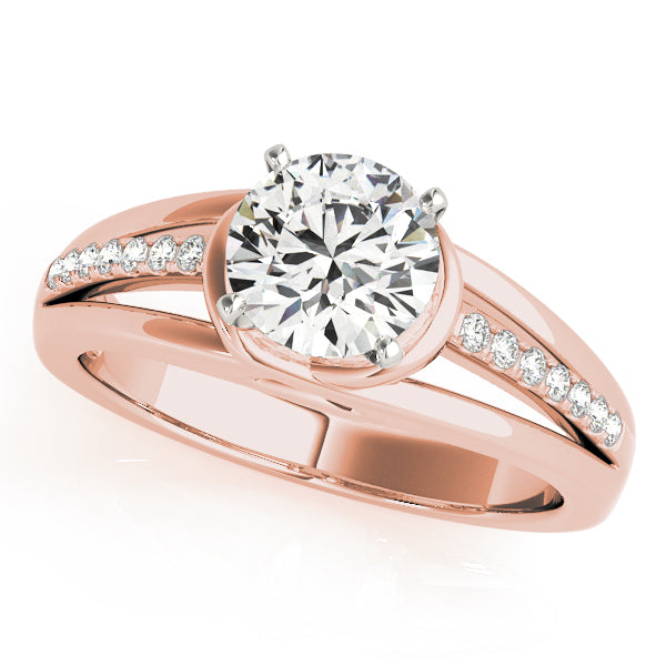 Single Row Prong Set Diamond Engagement Ring · 0.08 ct tw