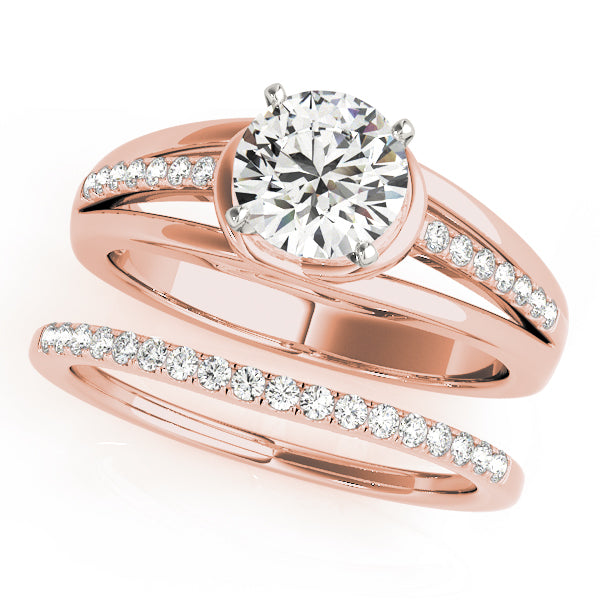 Single Row Prong Set Diamond Engagement Ring · 0.08 ct tw
