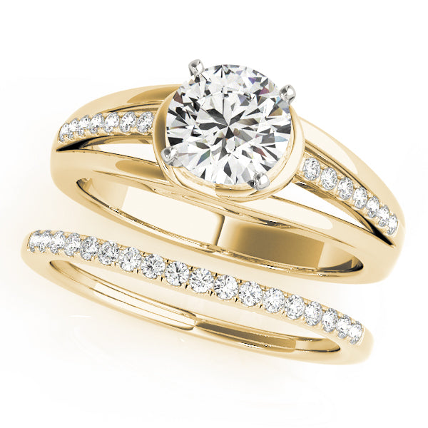 Single Row Prong Set Diamond Engagement Ring · 0.08 ct tw