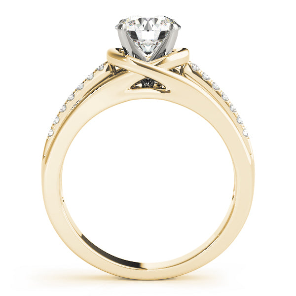 Single Row Prong Set Diamond Engagement Ring · 0.08 ct tw