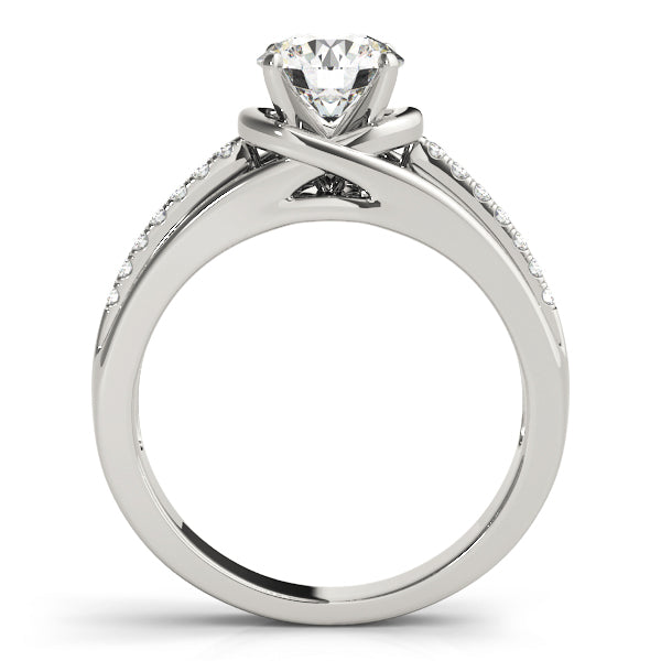 Single Row Prong Set Diamond Engagement Ring · 0.08 ct tw