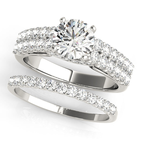 Multi-Row Diamond Engagement Ring · 0.54 ct tw