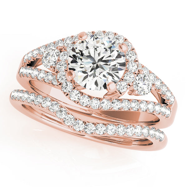 Bypass Diamond Engagement Ring · 0.74 ct tw