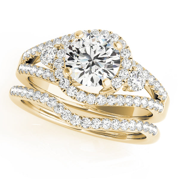 Bypass Diamond Engagement Ring · 0.74 ct tw