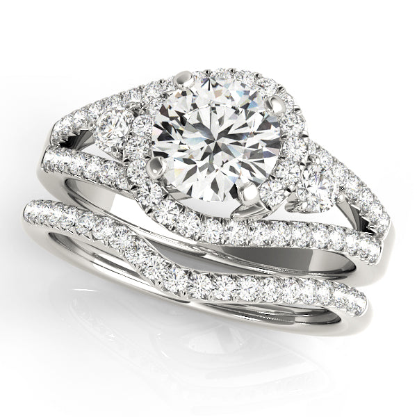 Bypass Diamond Engagement Ring · 0.74 ct tw