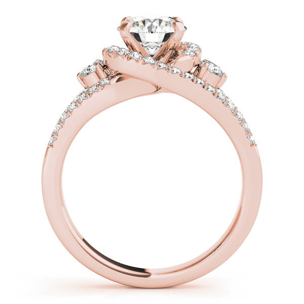 Bypass Diamond Engagement Ring · 0.74 ct tw