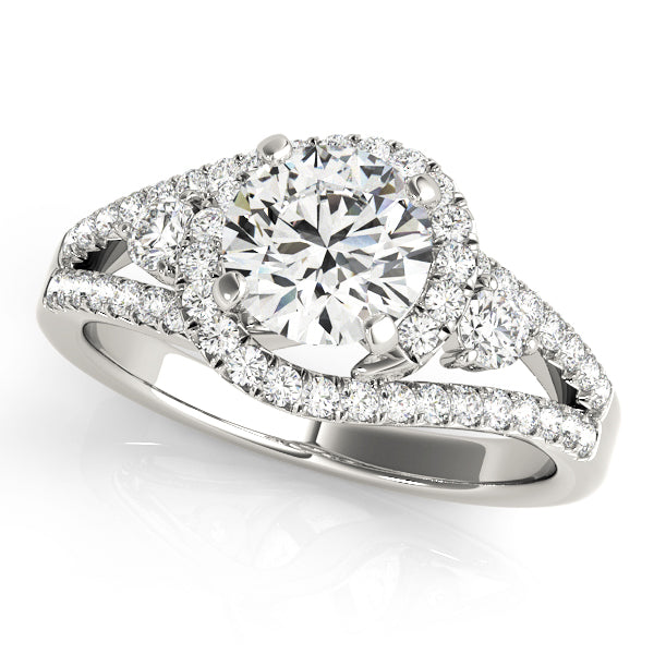Bypass Diamond Engagement Ring · 0.74 ct tw