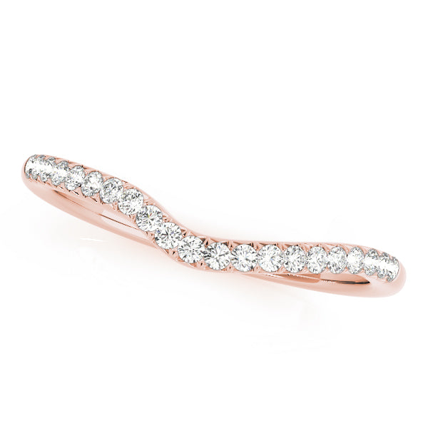 Curved Diamond Wedding Band · 0.24 ct tw