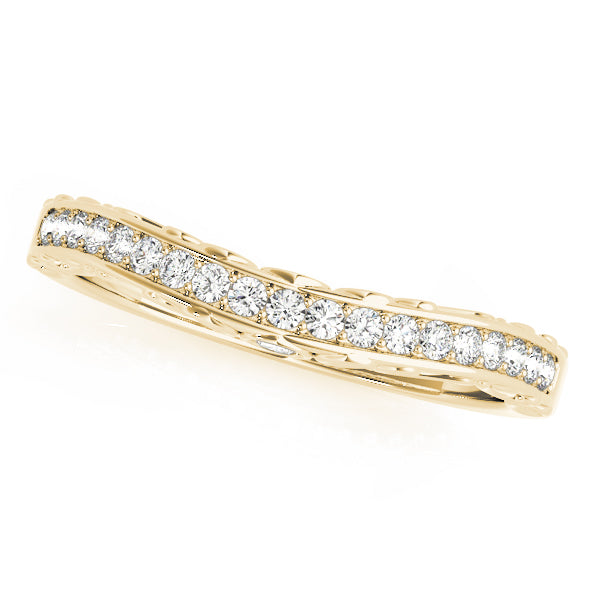 Curved Diamond Wedding Band · 0.24 ct tw
