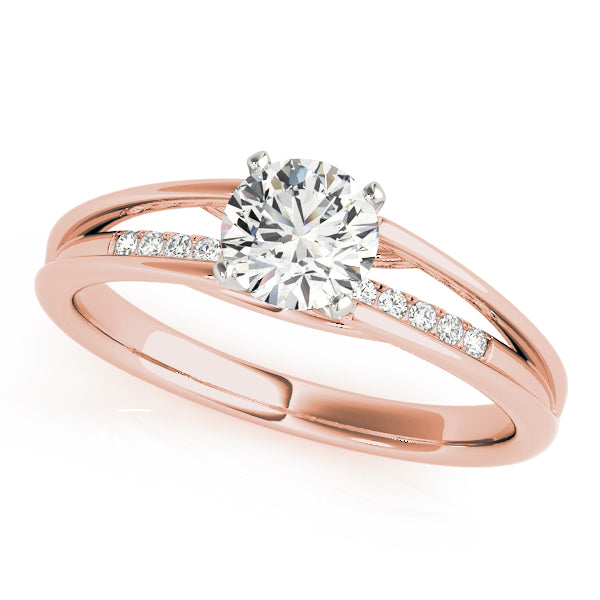 Single Row Prong Set Diamond Engagement Ring · 0.04 ct tw