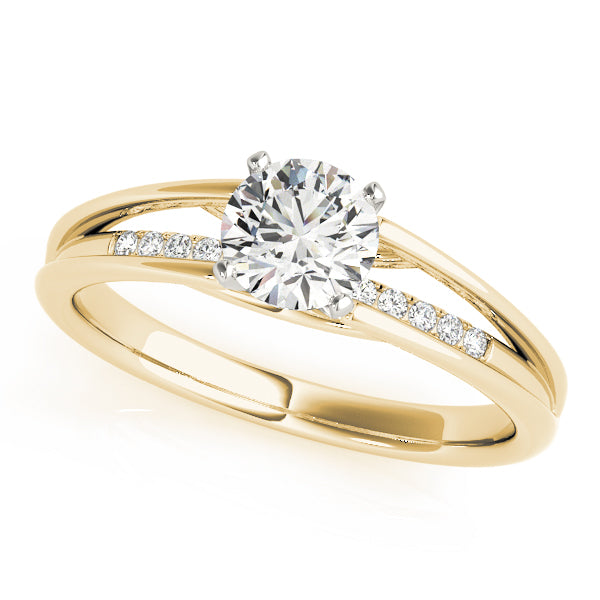Single Row Prong Set Diamond Engagement Ring · 0.04 ct tw