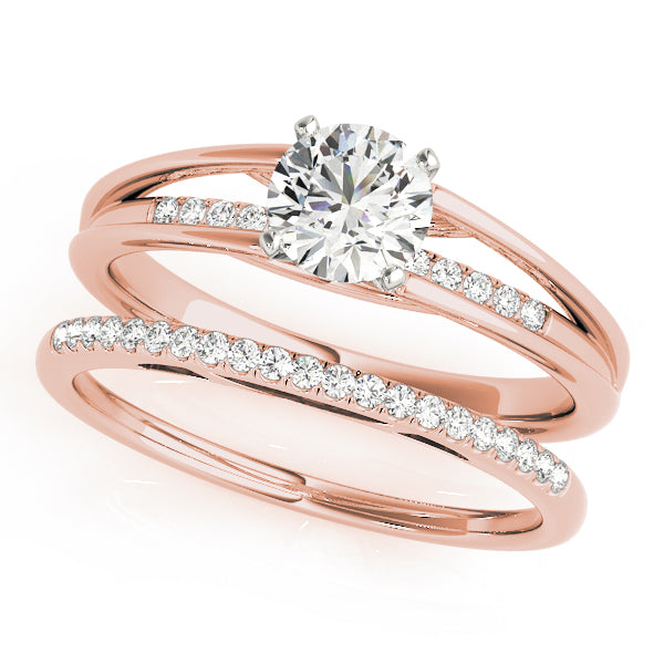 Single Row Prong Set Diamond Engagement Ring · 0.04 ct tw