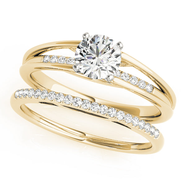 Single Row Prong Set Diamond Engagement Ring · 0.04 ct tw