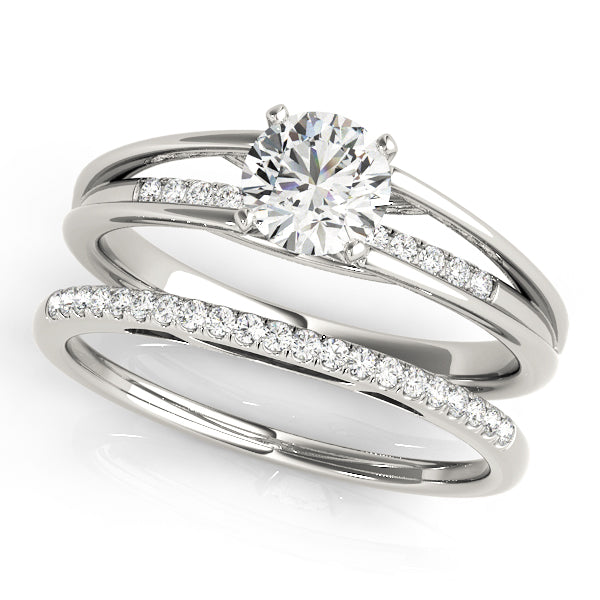 Single Row Prong Set Diamond Engagement Ring · 0.04 ct tw
