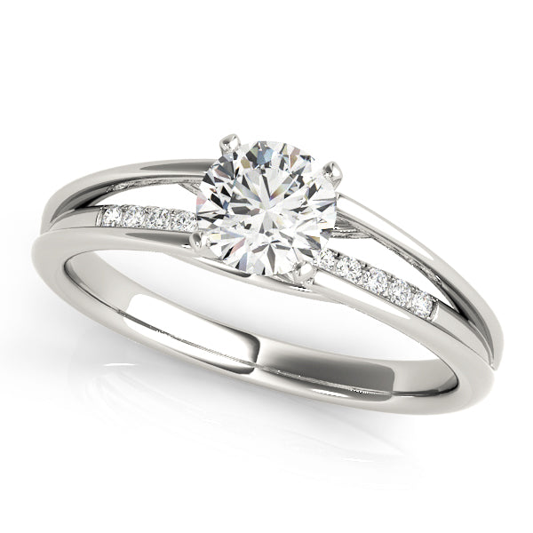 Single Row Prong Set Diamond Engagement Ring · 0.04 ct tw
