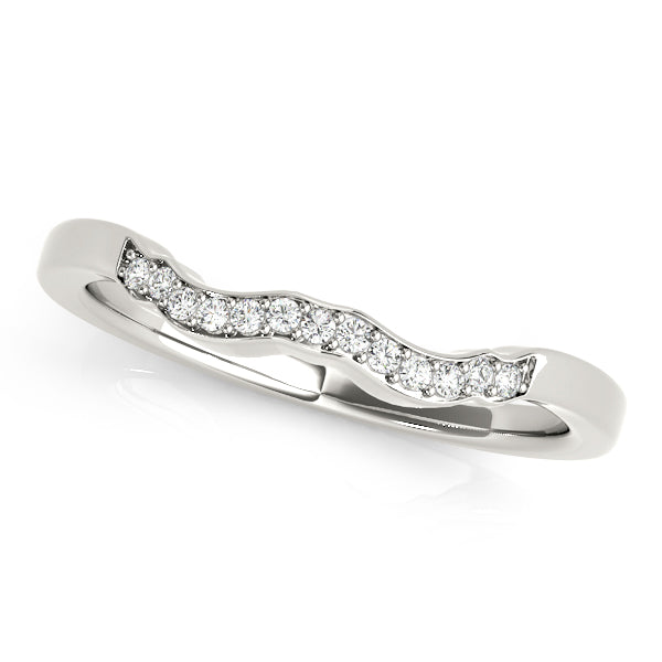 Curved Diamond Wedding Band · 0.08 ct tw