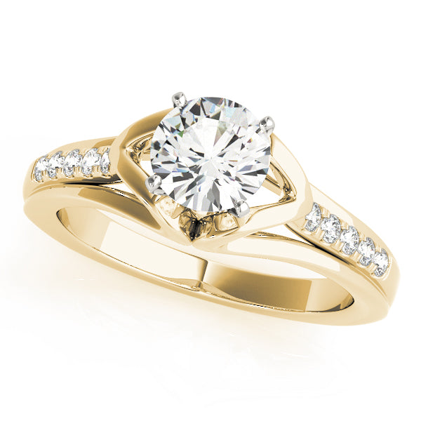 Single Row Prong Set Diamond Engagement Ring · 0.07 ct tw