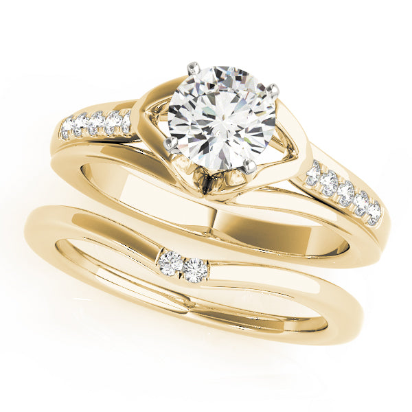 Single Row Prong Set Diamond Engagement Ring · 0.07 ct tw