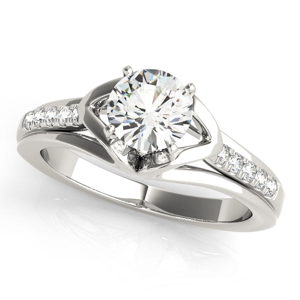 Single Row Prong Set Diamond Engagement Ring · 0.07 ct tw