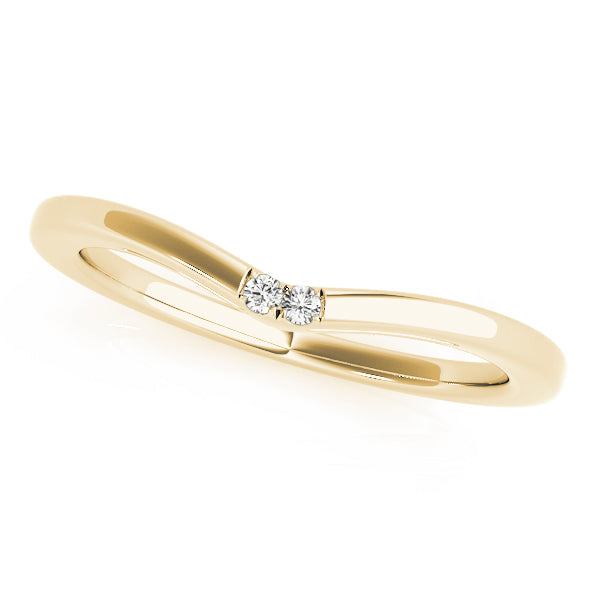 Curved Diamond Wedding Band · 0.01 ct tw
