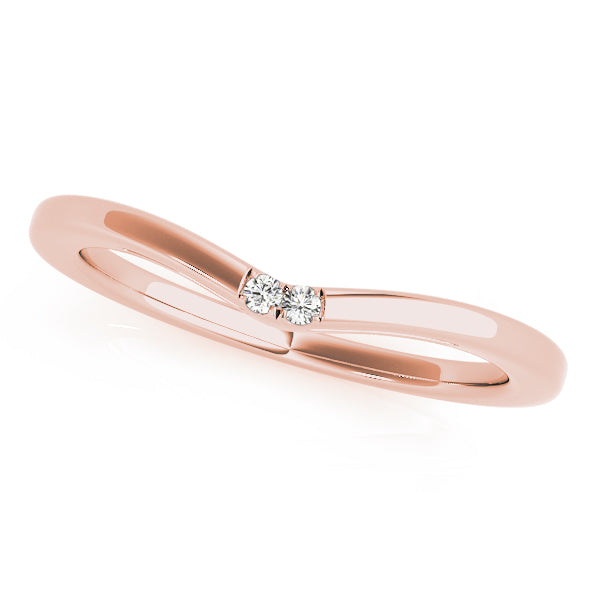 Curved Diamond Wedding Band · 0.01 ct tw