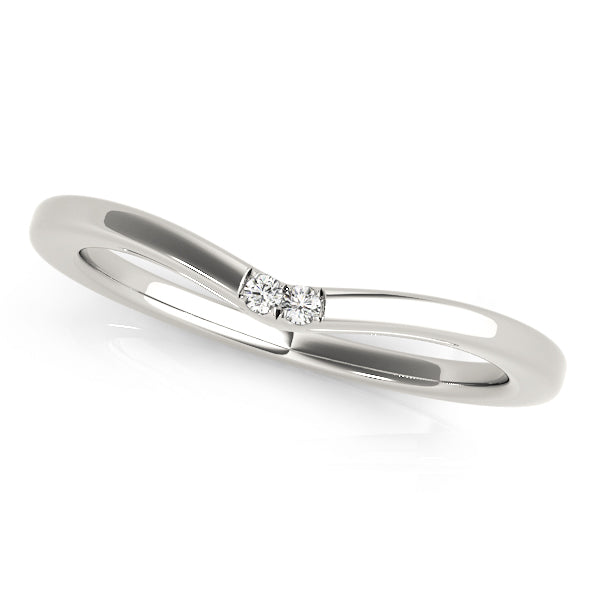 Curved Diamond Wedding Band · 0.01 ct tw
