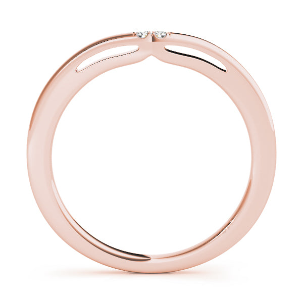 Curved Diamond Wedding Band · 0.01 ct tw