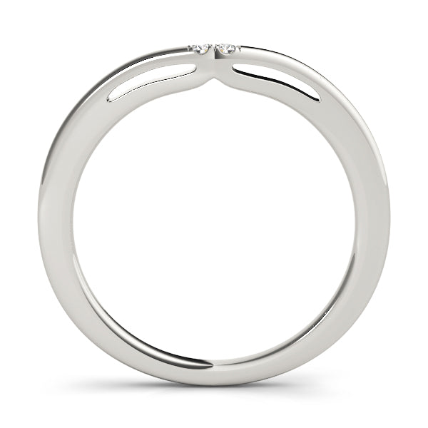 Curved Diamond Wedding Band · 0.01 ct tw