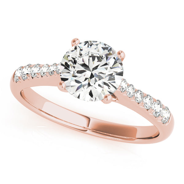 Single Row Prong Set Diamond Engagement Ring · 0.18 ct tw