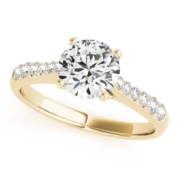 Single Row Prong Set Diamond Engagement Ring · 0.18 ct tw