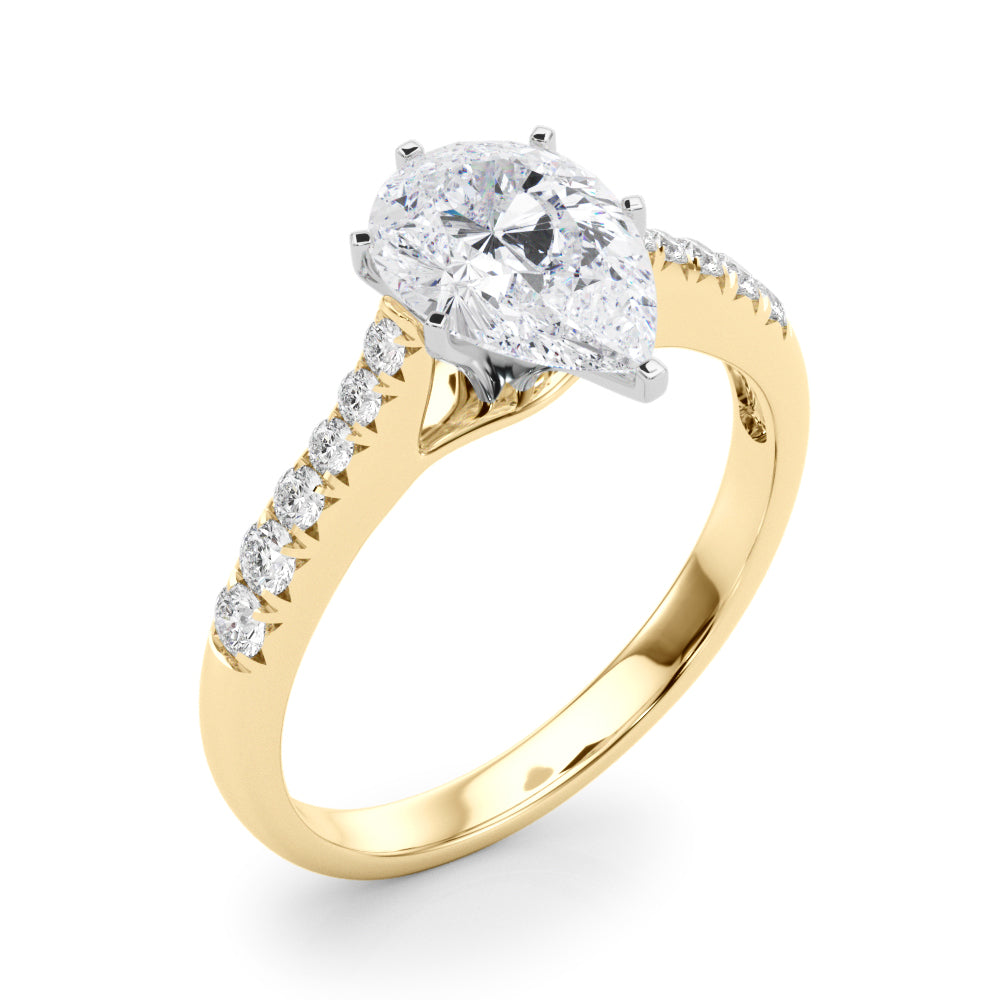 Single Row Prong Set Diamond Engagement Ring · 0.18 ct tw
