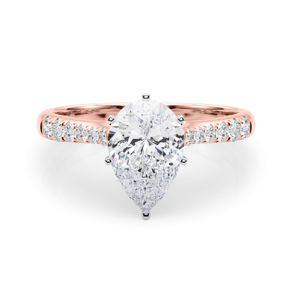 Single Row Prong Set Diamond Engagement Ring · 0.18 ct tw