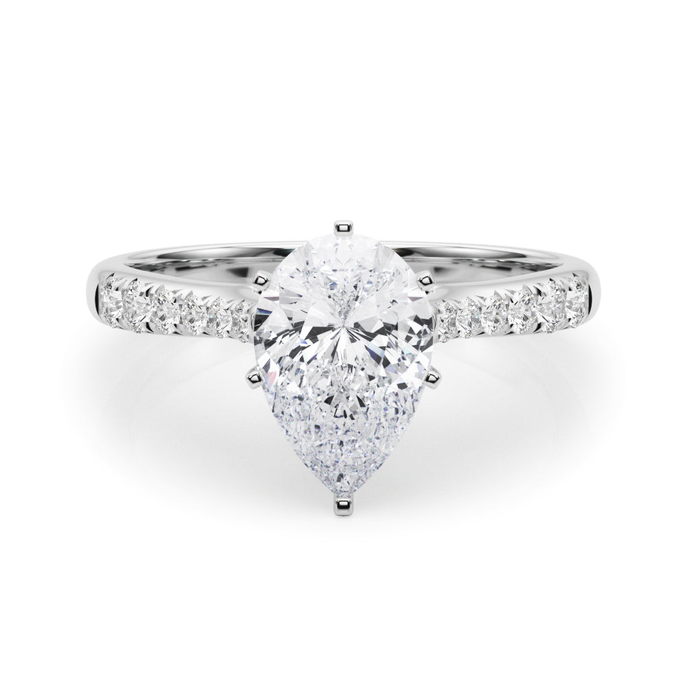 Single Row Prong Set Diamond Engagement Ring · 0.18 ct tw