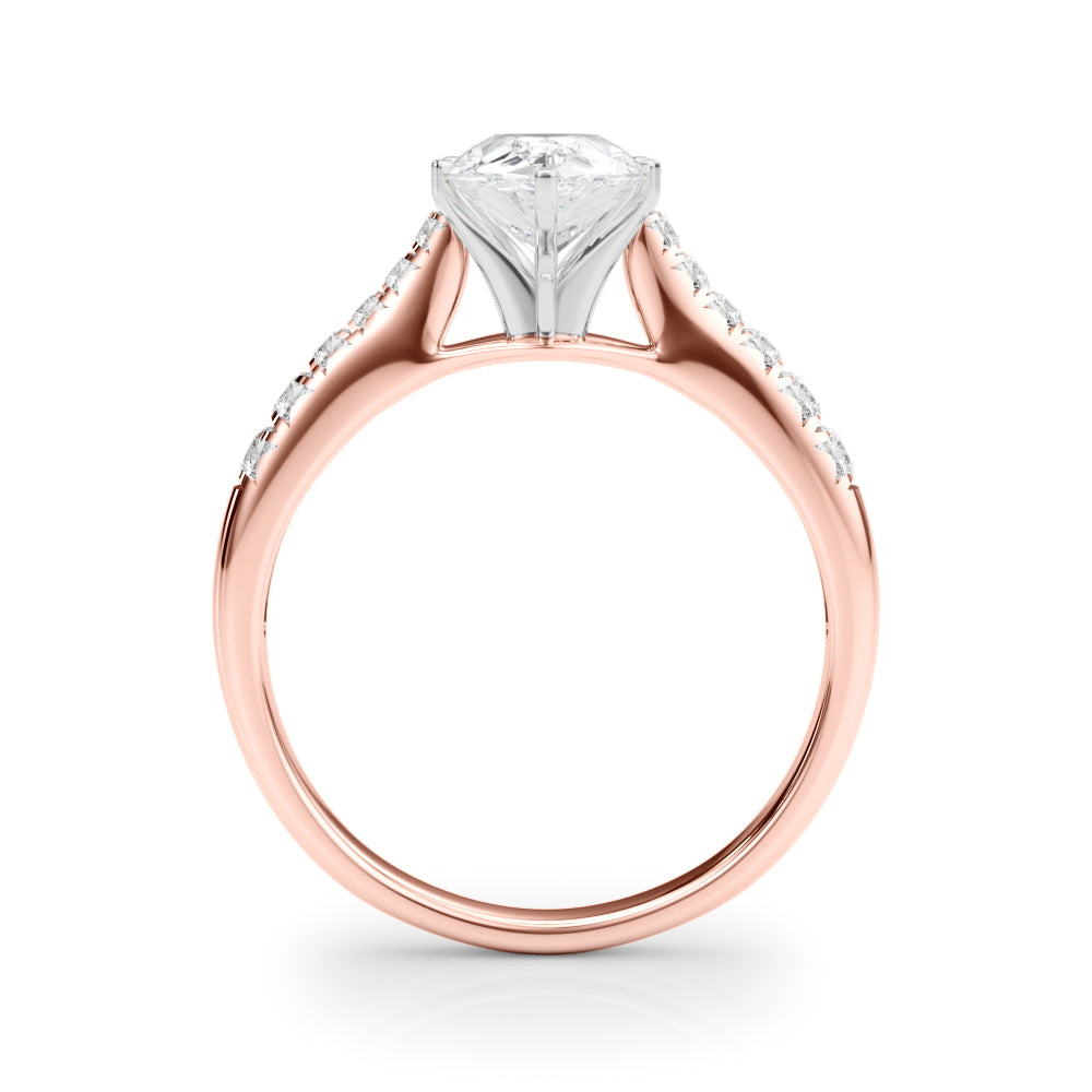 Single Row Prong Set Diamond Engagement Ring · 0.18 ct tw