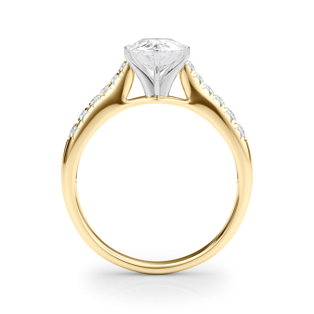 Single Row Prong Set Diamond Engagement Ring · 0.18 ct tw