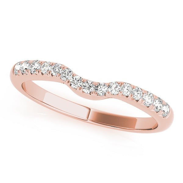 Curved Diamond Wedding Band · 0.18 ct tw